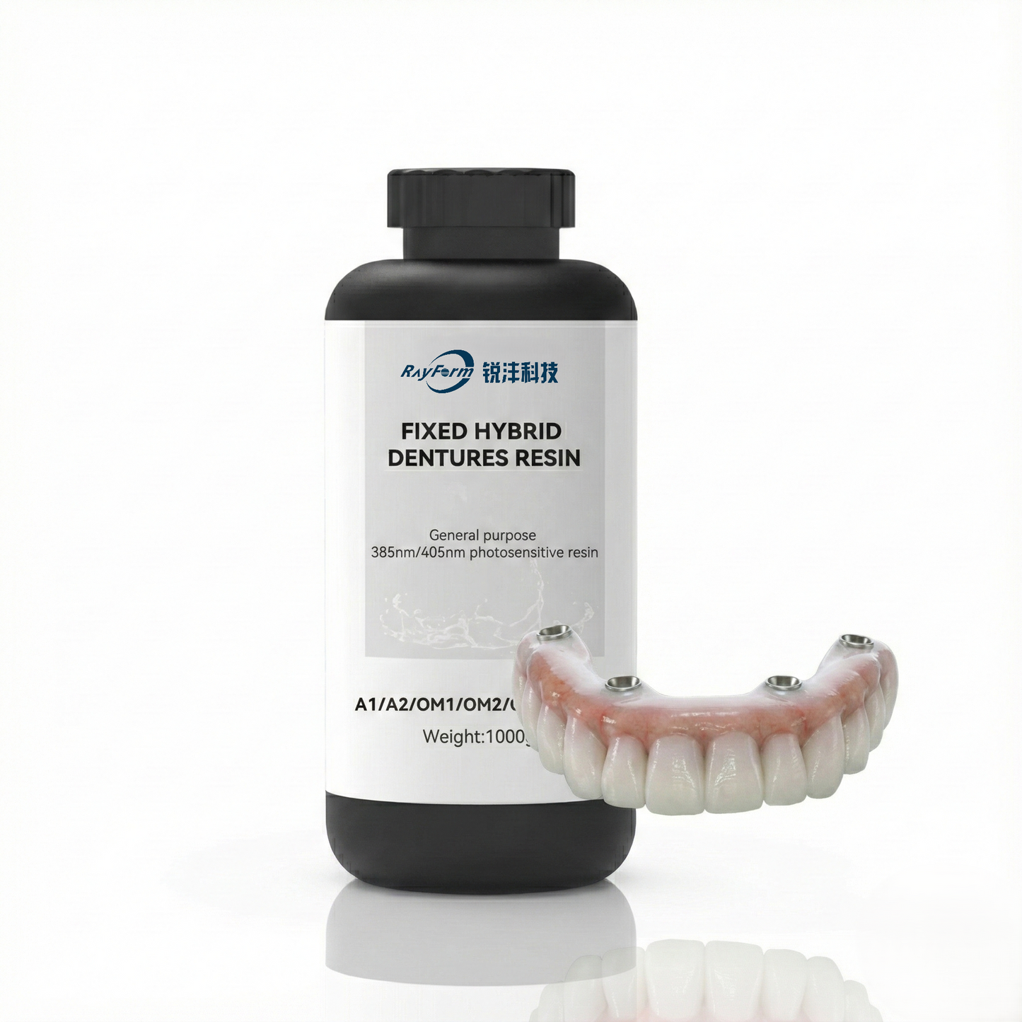 Dental Fixed Hybrid Dentures 3D Printing Resin