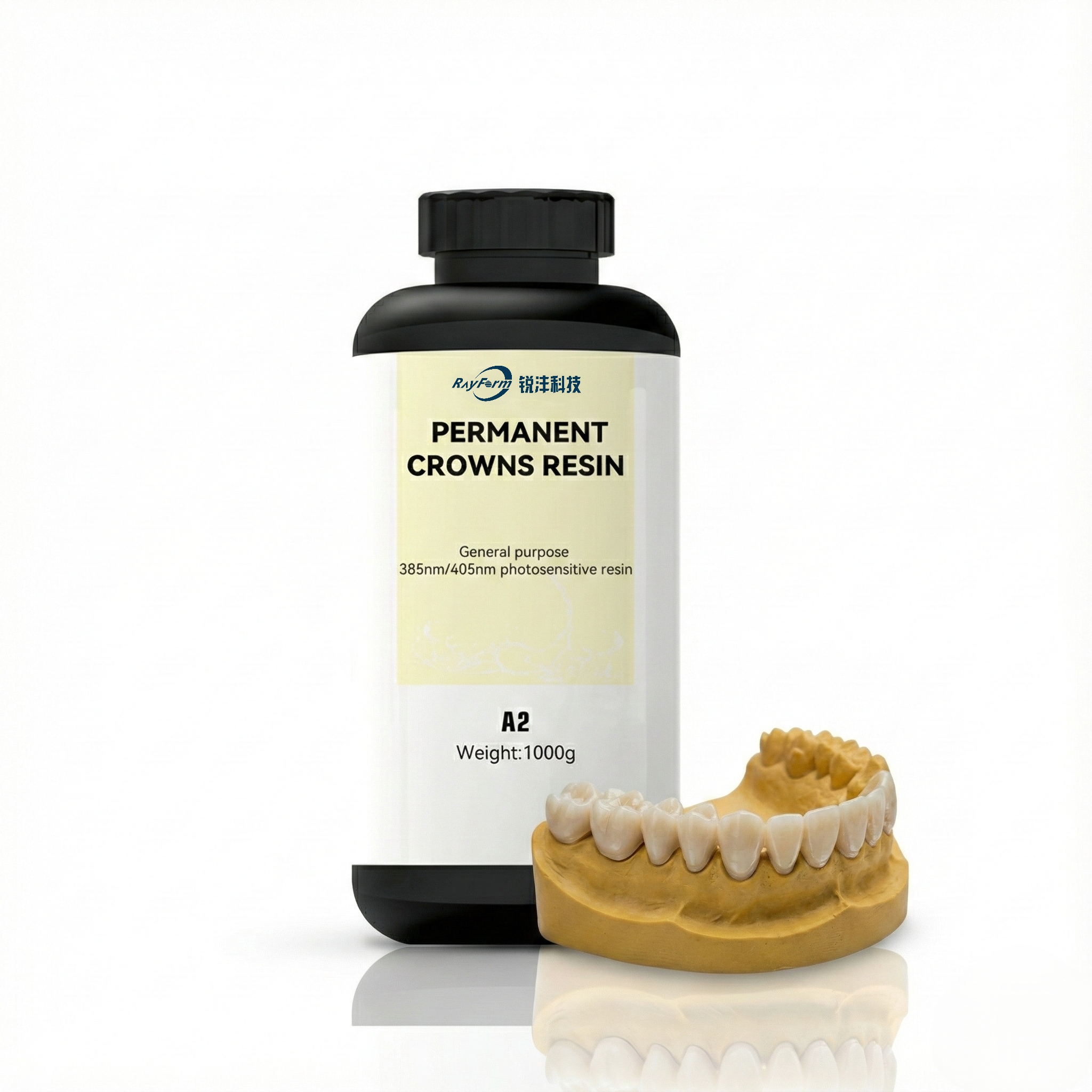 Dental Permanent Crown 3D Printing Resin 20% Ceramic A2 | RayForm ...